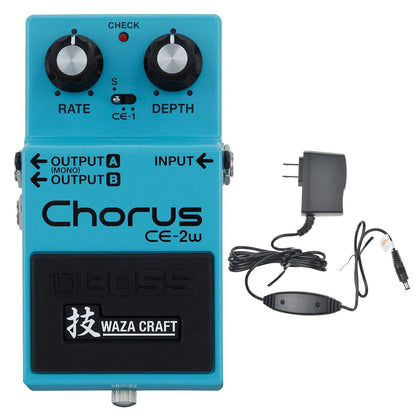 Boss CE-2W Chorus Bundle w/ Boss PSA-120S2 Power Supply Effects and Pedals / Chorus and Vibrato