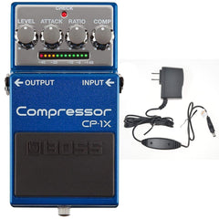 Boss CP-1X Compressor Pedal Bundle w/ Boss PSA-120S2 Power Supply