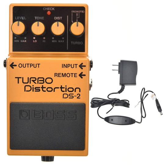 Boss DS-2 Turbo Distortion Bundle w/ Boss PSA-120S2 Power Supply Effects and Pedals / Distortion