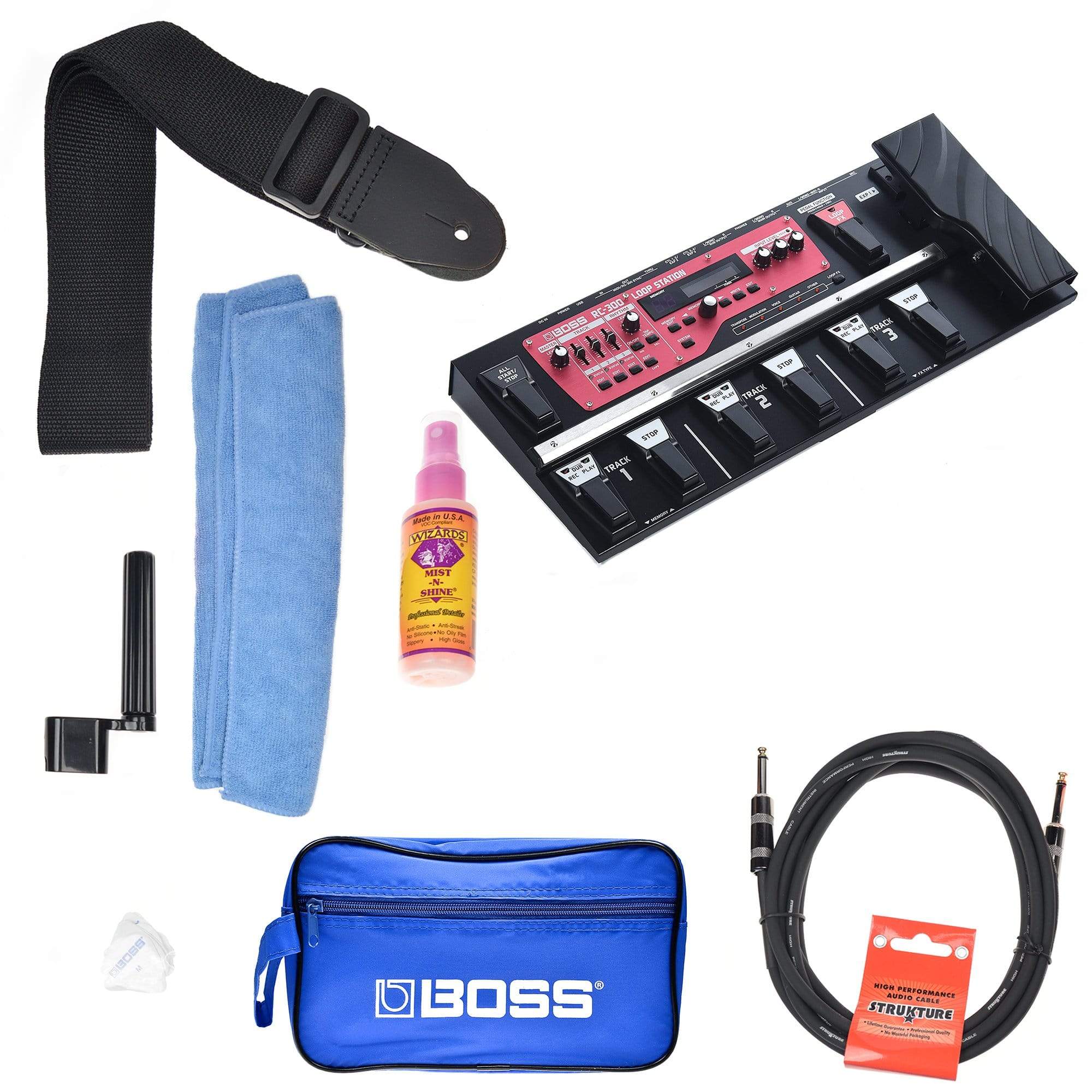 Boss RC-300 Loop Station Boss Promo Accessories Bundle – Chicago Music  Exchange