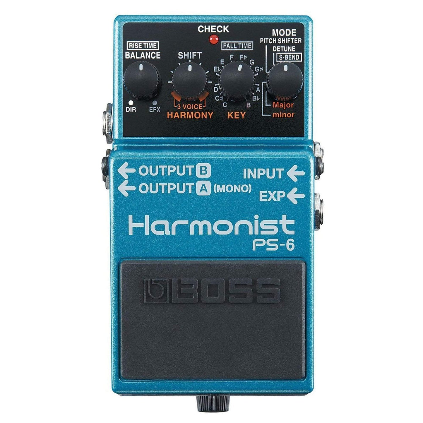 Boss PS-6 Harmonist Bundle w/ 2 Roland Black Series 6 inch Patch Cables Effects and Pedals / Octave and Pitch