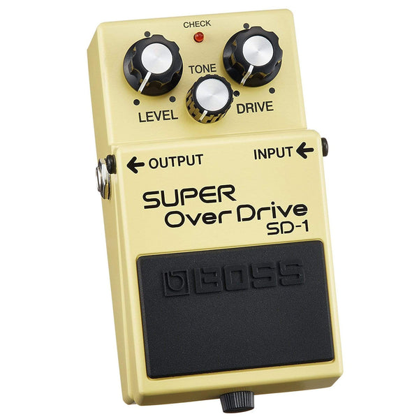 Boss SD-1 Super Overdrive Bundle w/ 2 Roland Black Series 6 inch Patch ...