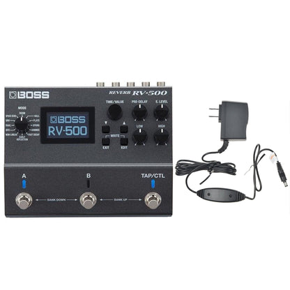 Boss RV-500 Reverb Pedal Bundle w/ Boss PSA-120S2 Power Supply Effects and Pedals / Reverb