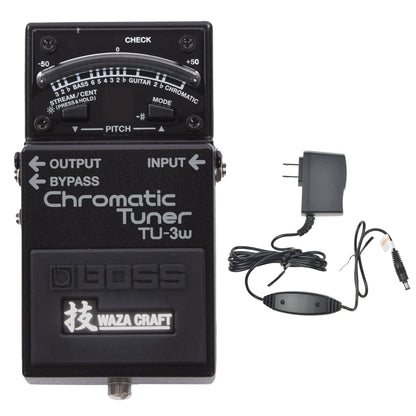 BOSS TU-3W Chromatic Tuner Bundle w/ Boss PSA-120S2 Power Supply Effects and Pedals / Tuning Pedals