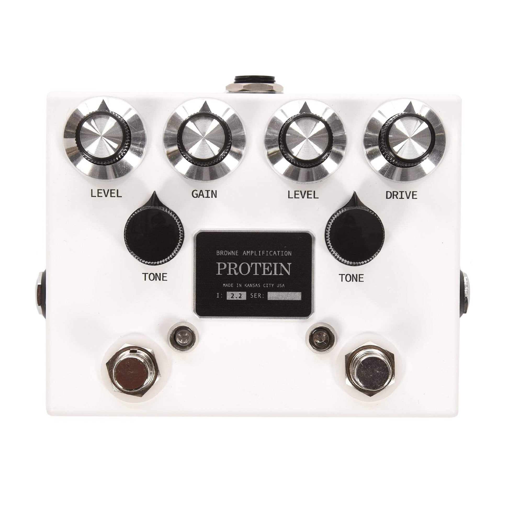 Browne Amplification The Protein Dual Overdrive Pedal White Effects and Pedals / Overdrive and Boost