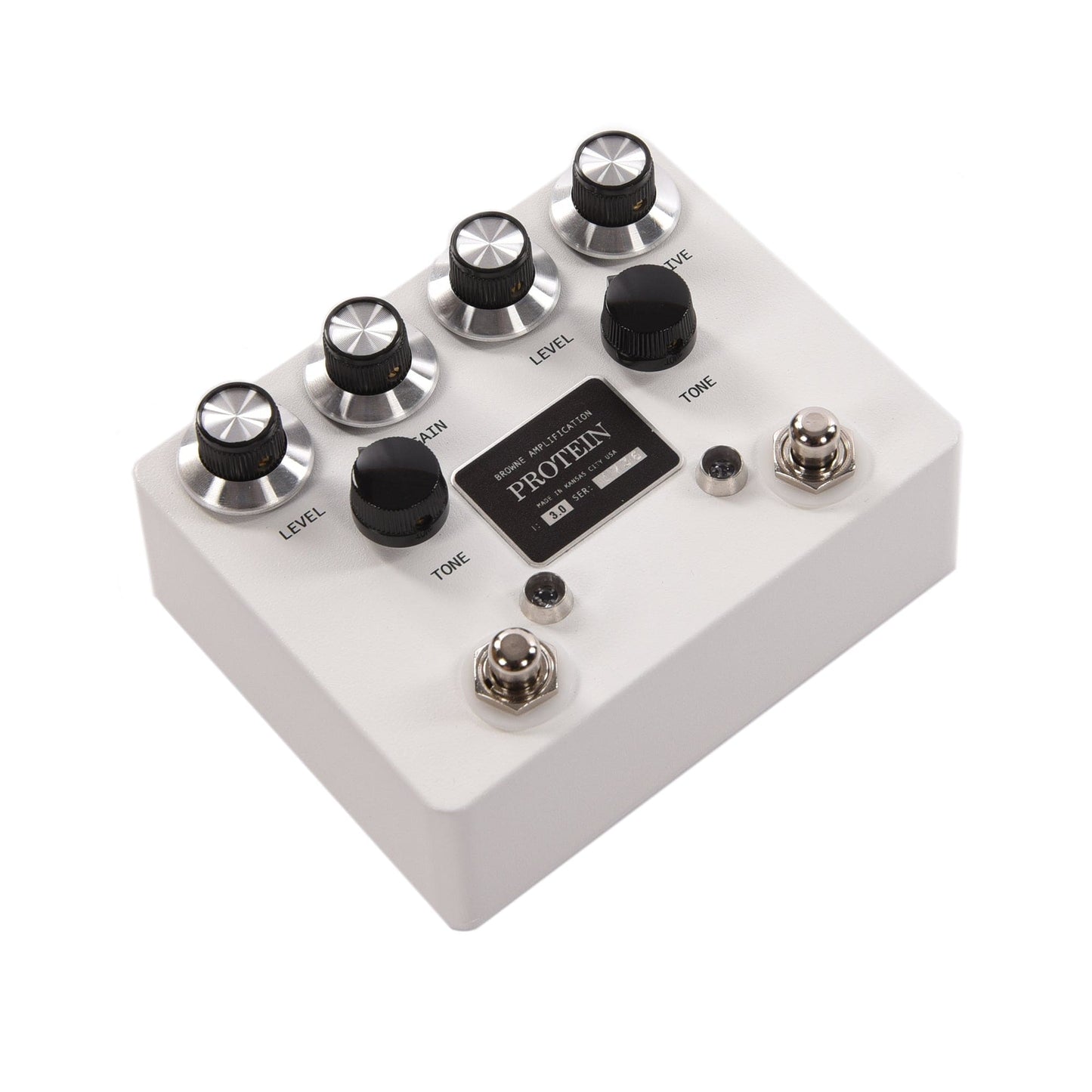 Browne Amplification The Protein Dual Overdrive v3 Pedal White Effects and Pedals / Overdrive and Boost