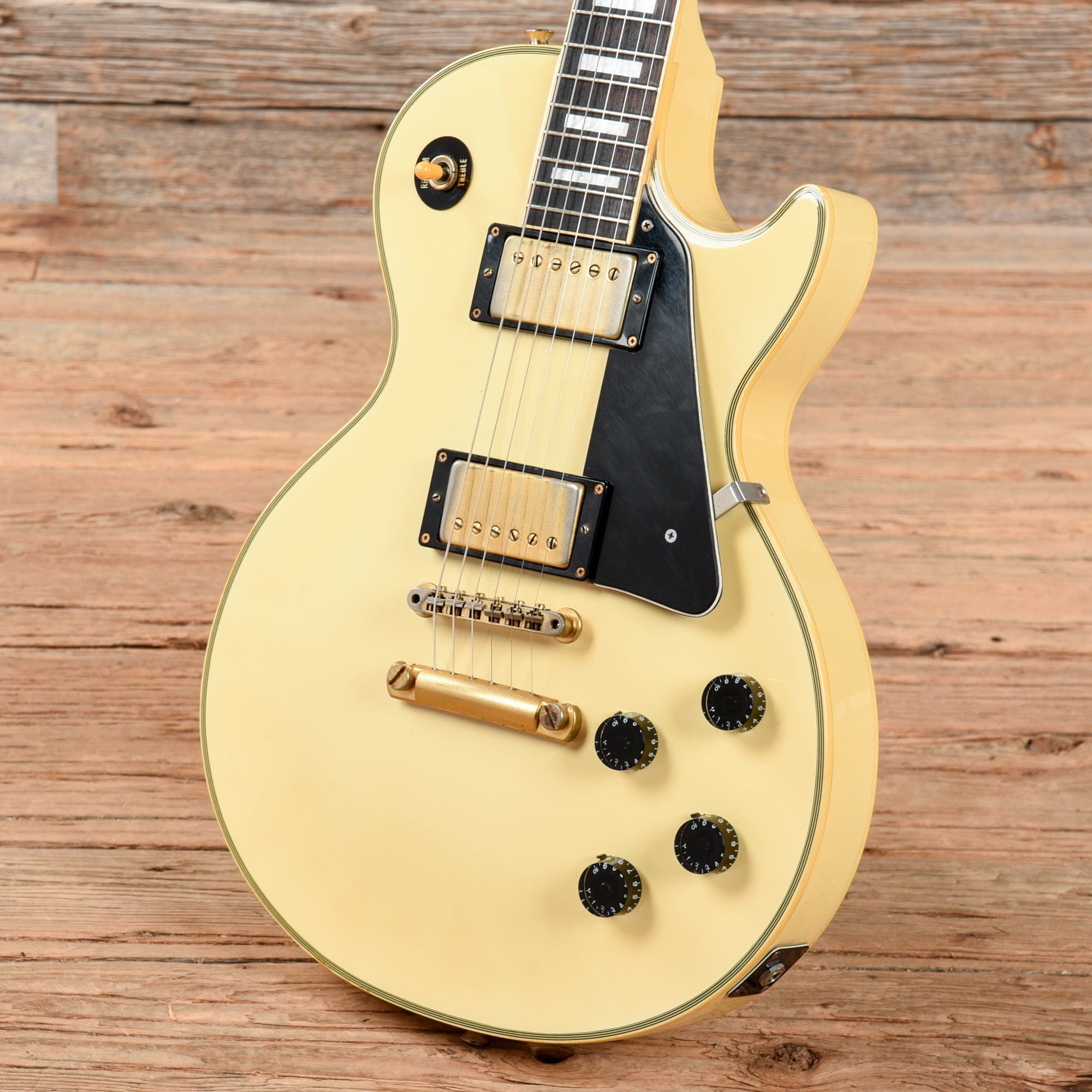 Burny RLC 60 Singlecut Custom White 1980s – Chicago Music Exchange