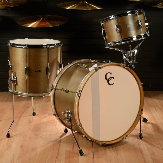 C&C Player Date 1 13/16/22 3pc. Drum Kit Olive Drab Drums and Percussion / Acoustic Drums / Full Acoustic Kits