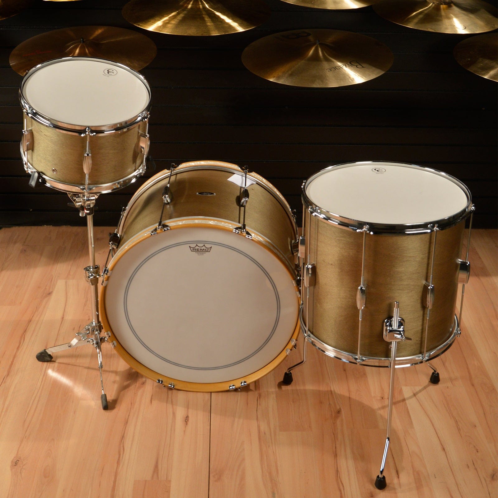 C&C Player Date 1 13/16/22 3pc. Drum Kit Olive Drab Drums and Percussion / Acoustic Drums / Full Acoustic Kits