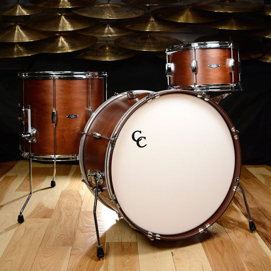 C&C Player Date 2 13/16/22 3pc. Drum Kit Brown Mahogany Satin Drums and Percussion / Acoustic Drums / Full Acoustic Kits