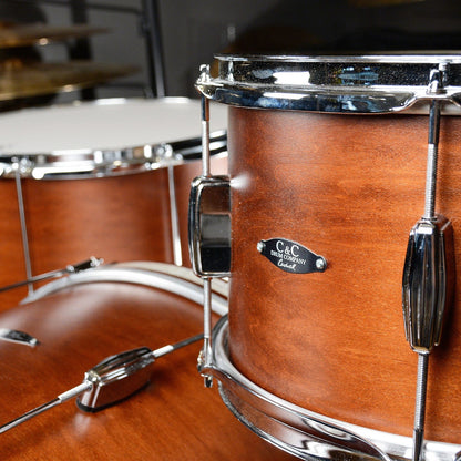 C&C Player Date 2 13/16/22 3pc. Drum Kit Brown Mahogany Satin Drums and Percussion / Acoustic Drums / Full Acoustic Kits