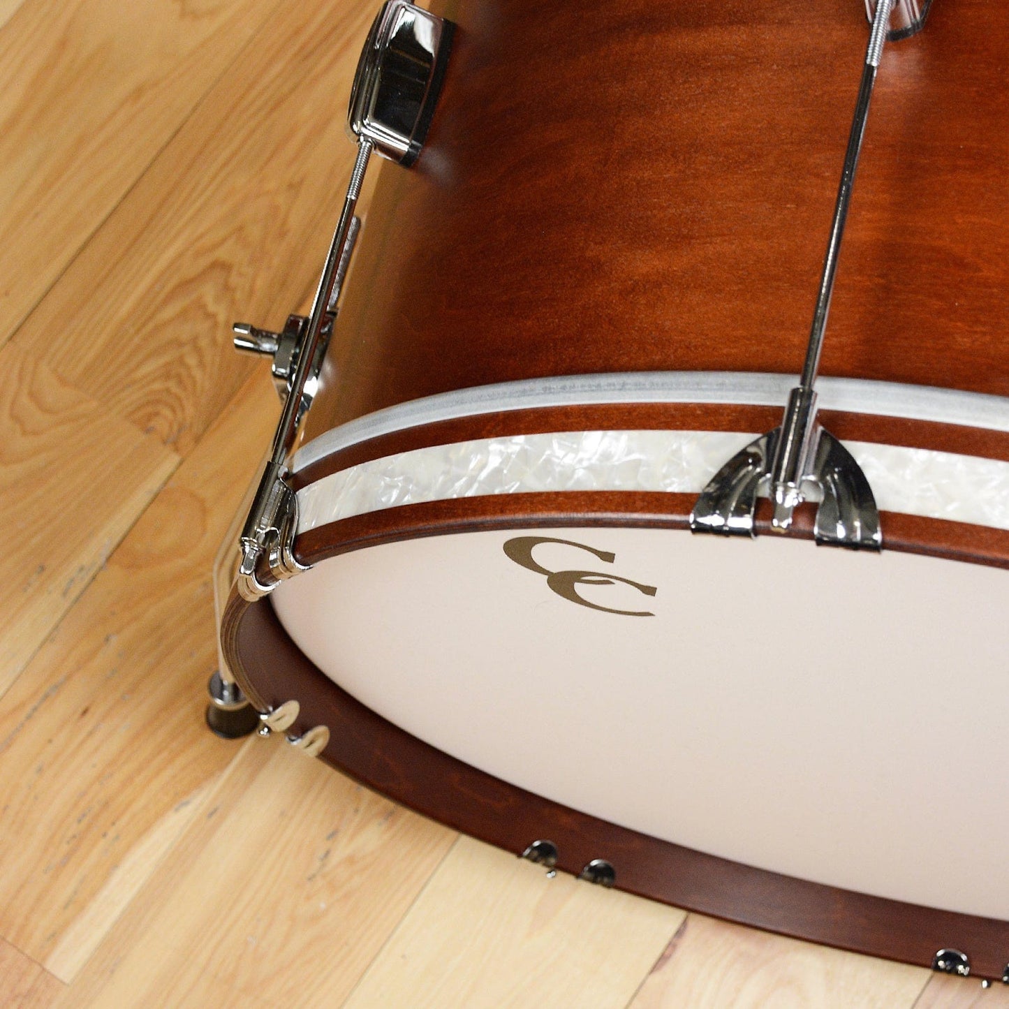 C&C Player Date 2 13/16/22 3pc. Drum Kit Brown Mahogany Satin Drums and Percussion / Acoustic Drums / Full Acoustic Kits