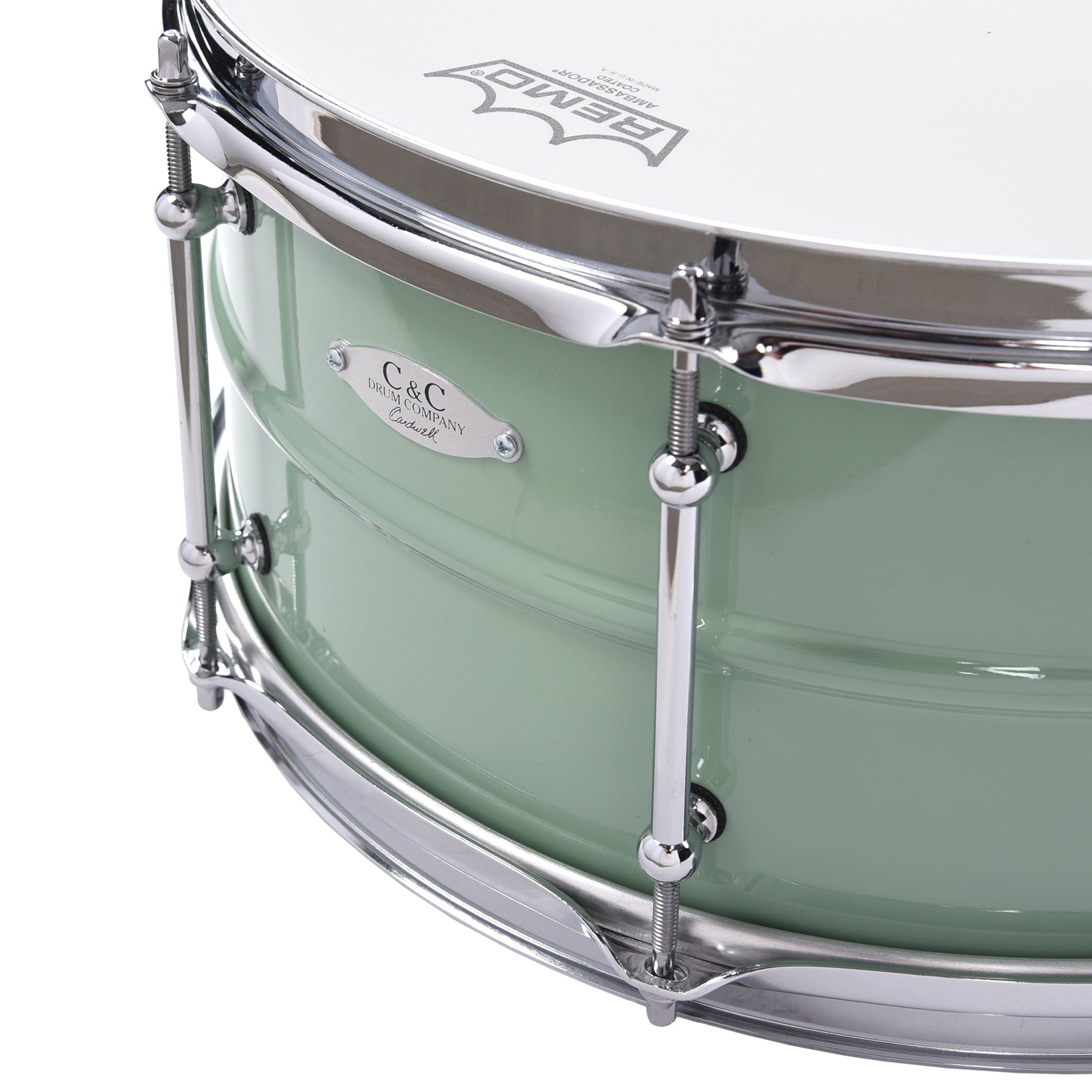 C&C 6.5x14 Aluminum Snare Drum Menta Green Hi-Gloss Drums and Percussion / Acoustic Drums / Snare