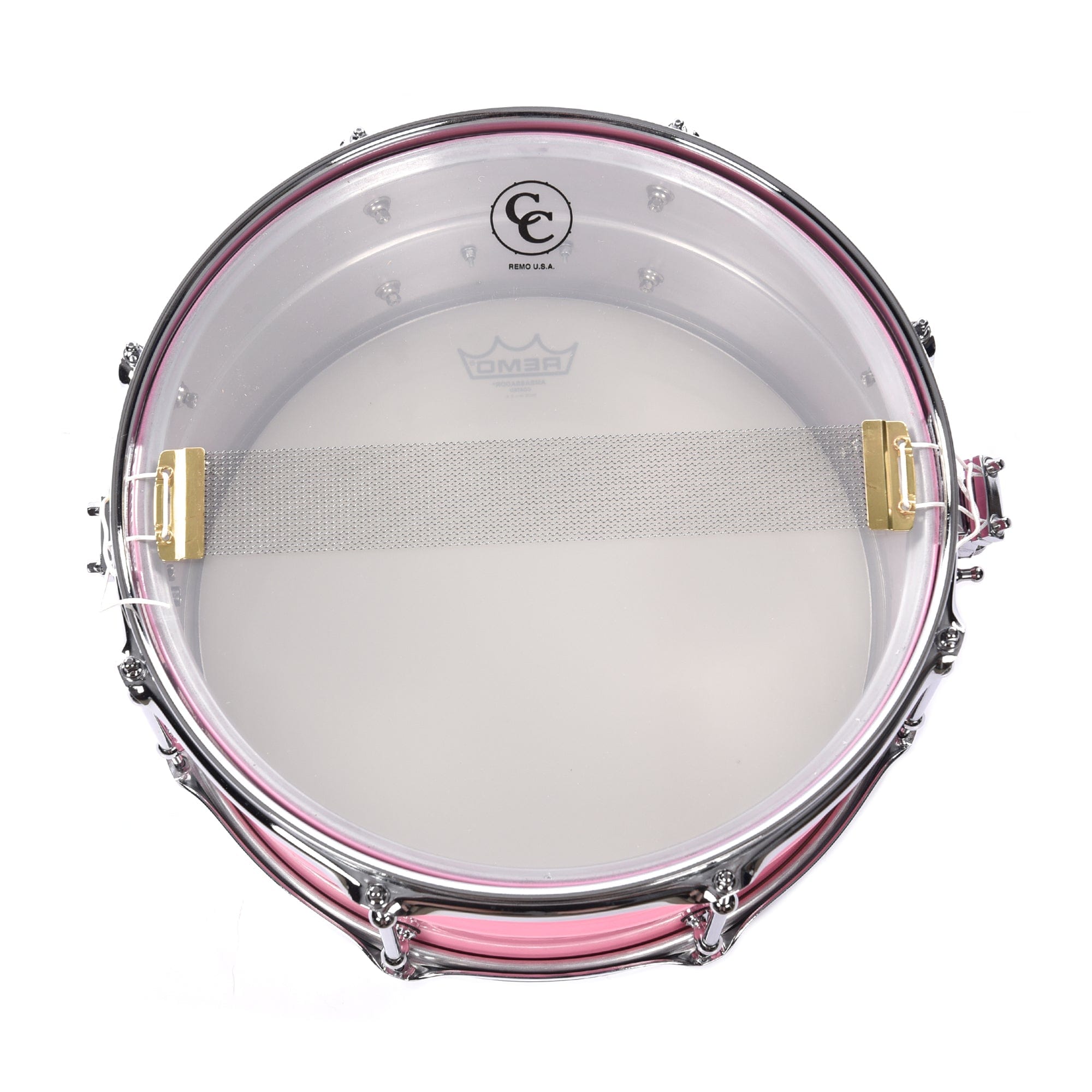 C&C 6.5x14 Aluminum Snare Drum Shell Pink Hi-Gloss Drums and Percussion / Acoustic Drums / Snare