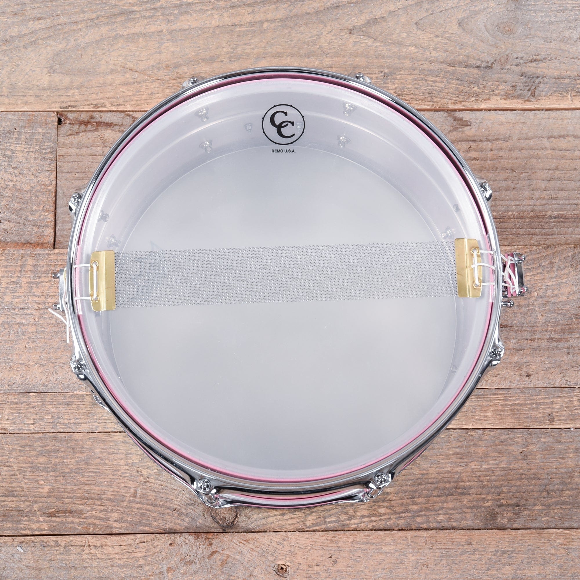 C&C 6.5x14 Aluminum Snare Drum Shell Pink Hi-Gloss Drums and Percussion / Acoustic Drums / Snare