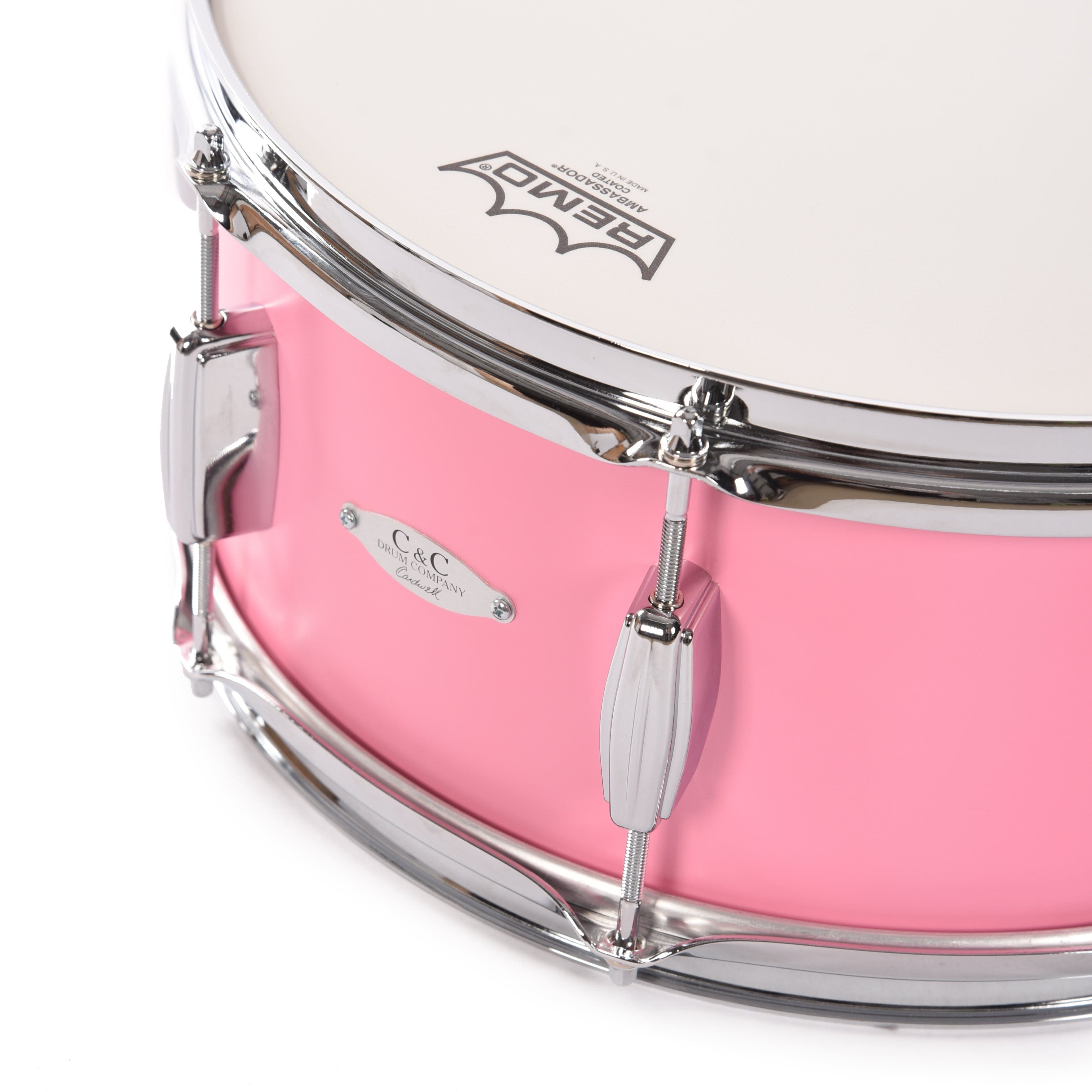 C&C 6.5x14 Gladstone Maple Snare Drum Bubble Gum Pink Satin Drums and Percussion / Acoustic Drums / Snare