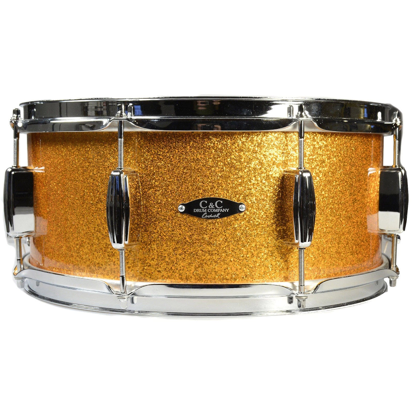 C&C 6.5x14 Player Date 2 Snare Drum Gold Sparkle Drums and Percussion / Acoustic Drums / Snare