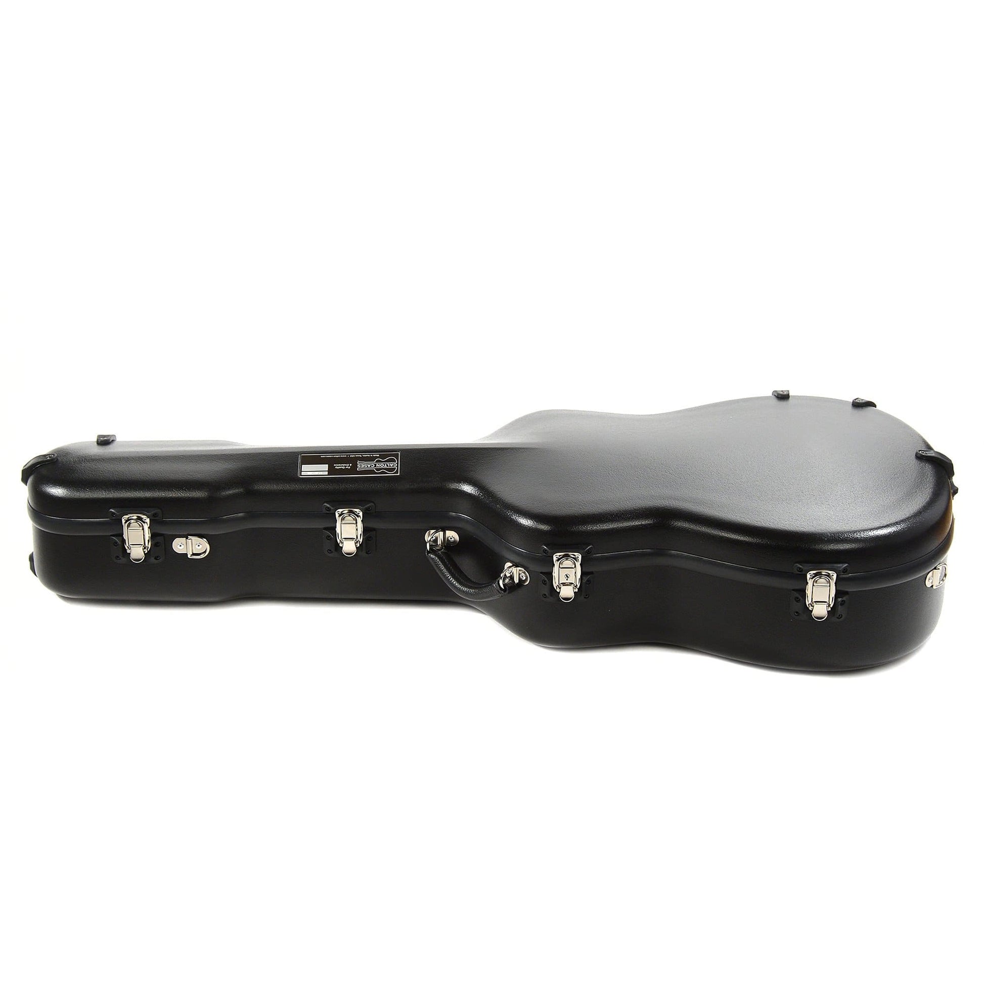 Calton Dreadnought Guitar Case Black w/Burgundy Interior Accessories / Cases and Gig Bags / Guitar Cases