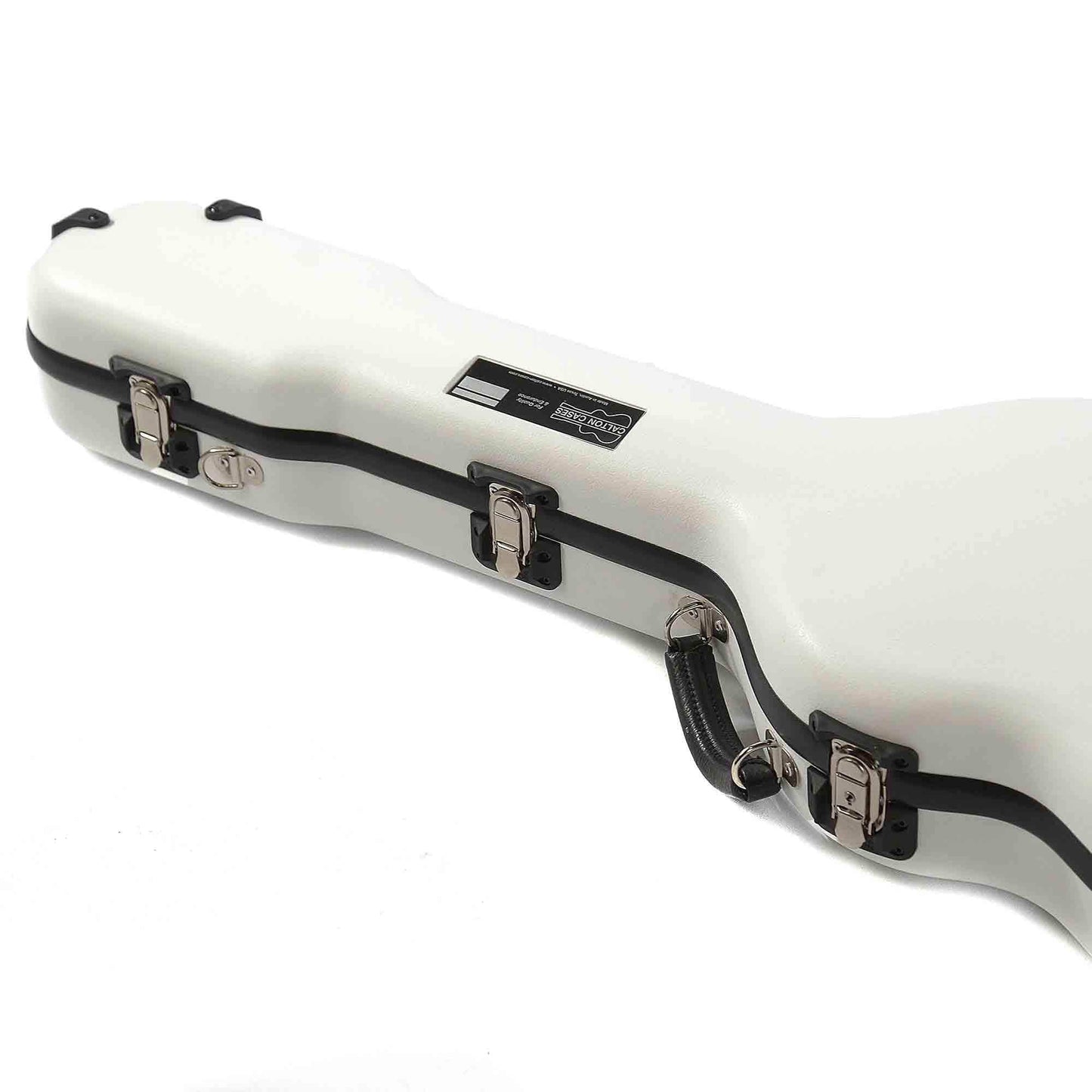 Calton Telecaster Guitar Case White w/Blue Interior Accessories / Cases and Gig Bags / Guitar Cases