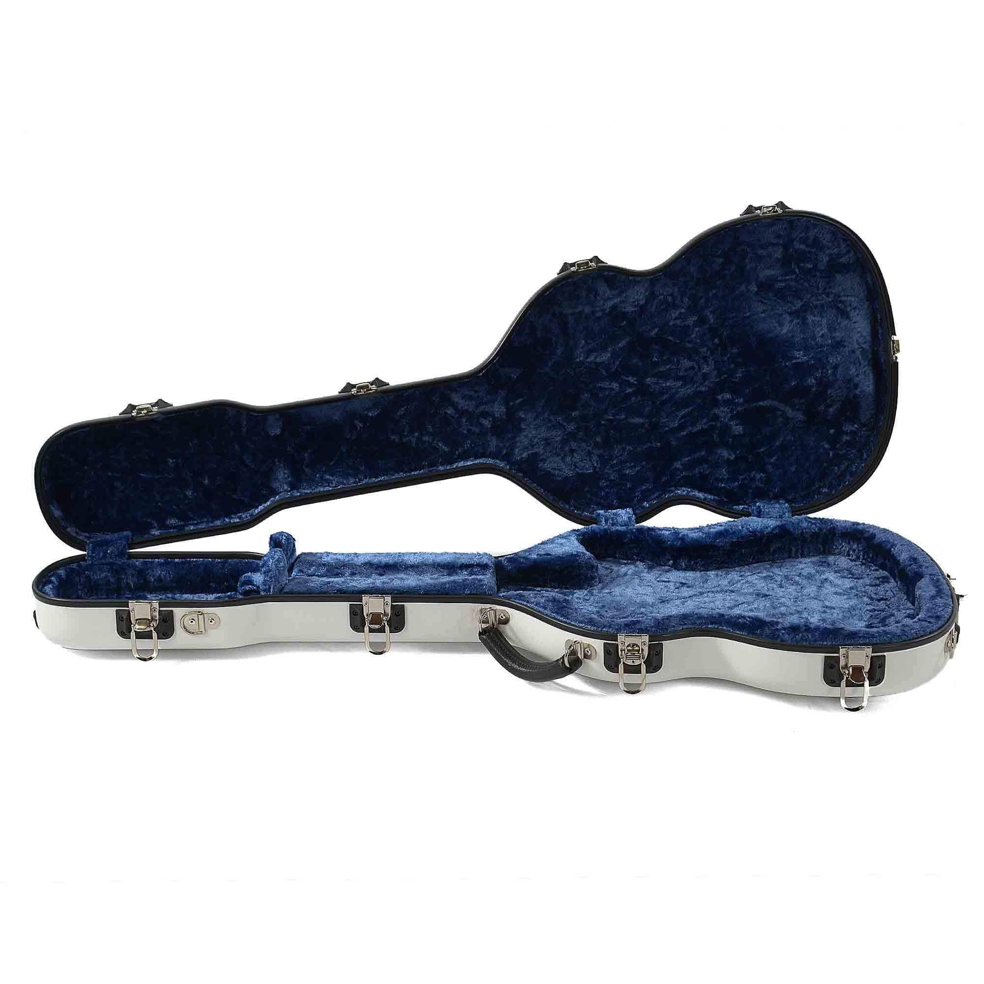 Calton Telecaster Guitar Case White w/Blue Interior Accessories / Cases and Gig Bags / Guitar Cases