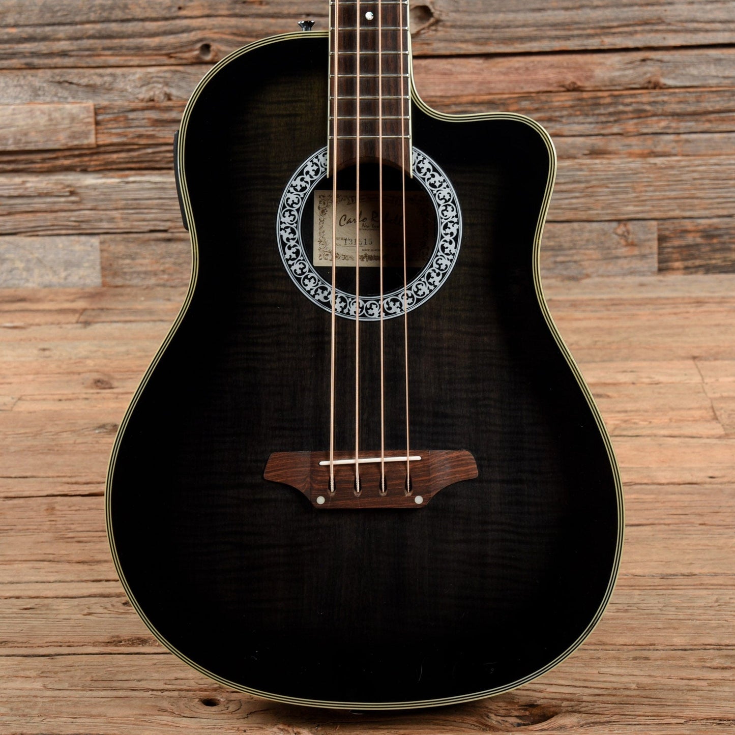 Carlo Robelli CRB40B Acoustic Bass Transparent Black Bass Guitars / 5-String or More