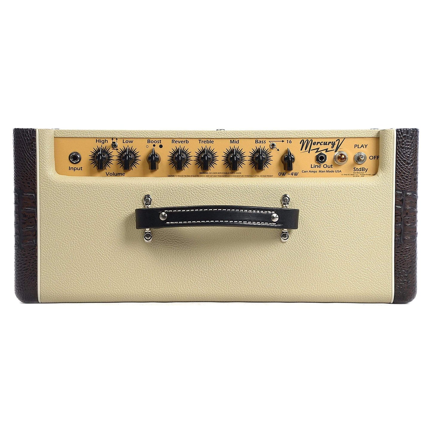 Carr Mercury V 16W 1x12 6V6 Reverb Combo Custom 2-Tone Brown Gator & Cream w/Attenuator Amps / Guitar Combos