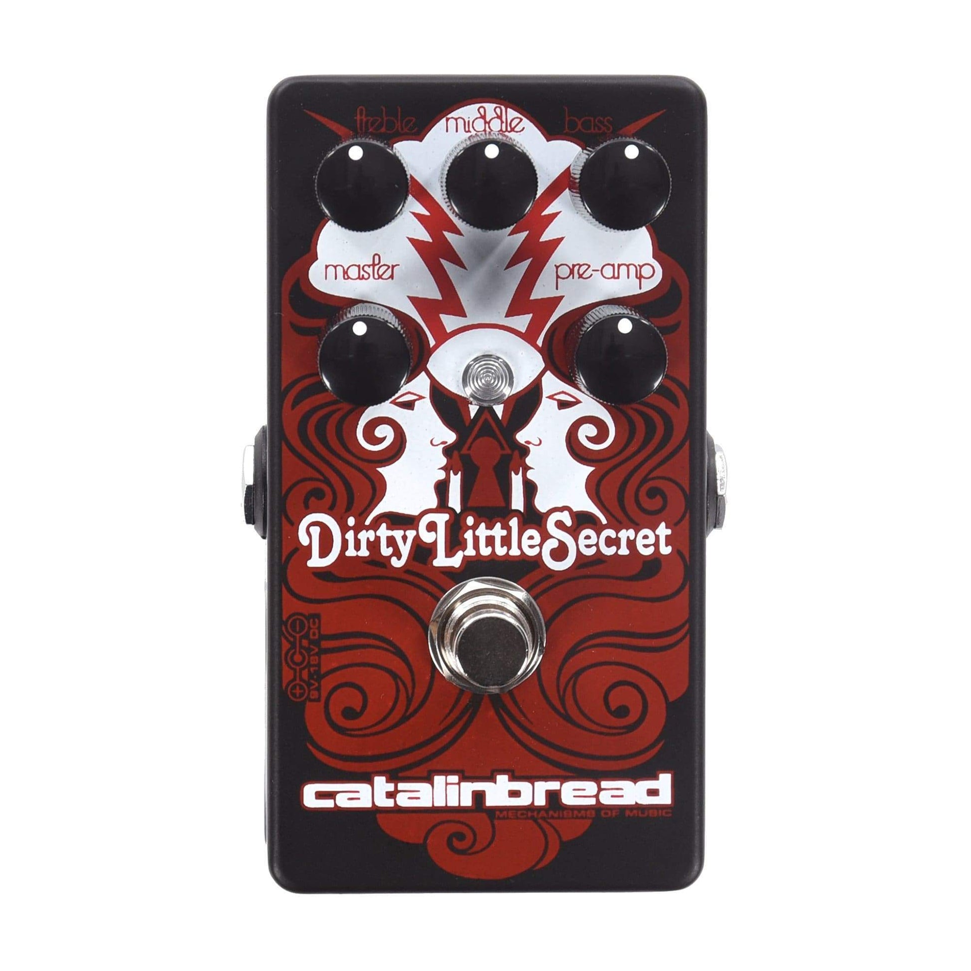 Catalinbread Dirty Little Secret Marshall-Style Overdrive MKIII Red on Flat Black Effects and Pedals / Overdrive and Boost