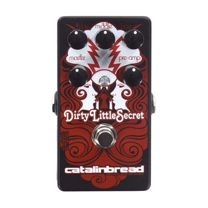 Catalinbread Dirty Little Secret Marshall-Style Overdrive MKIII Red on Flat Black Effects and Pedals / Overdrive and Boost