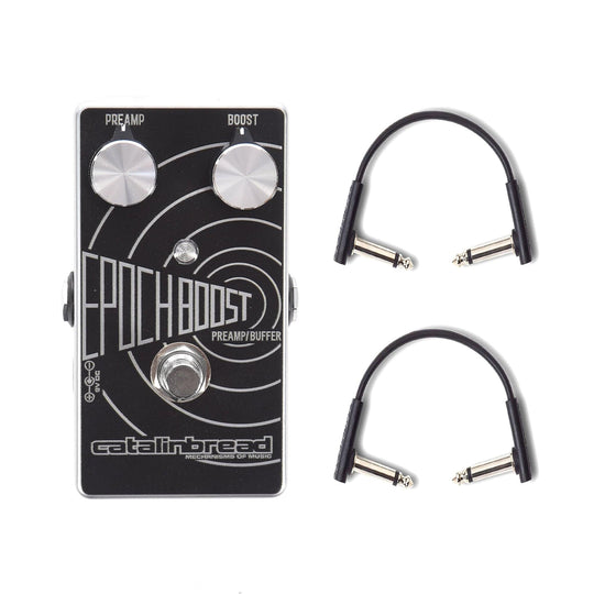 Catalinbread Epoch Boost Preamp/Buffer w/(2) RockBoard Flat Patch Cables Bundle Effects and Pedals / Overdrive and Boost