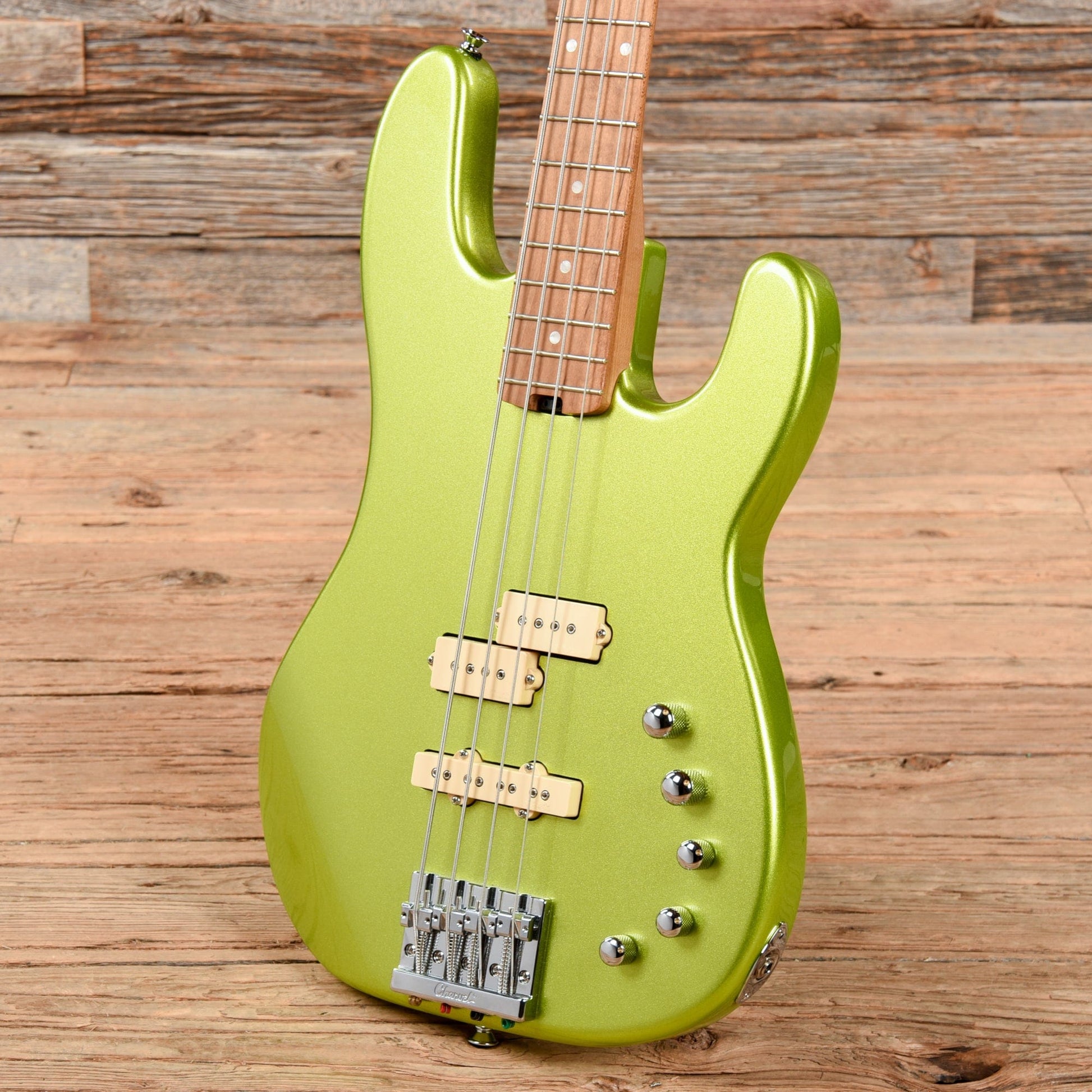 Charvel Pro-Mod San Dimas Bass PJ IV Lime Green Metallic 2020 Bass Guitars / 4-String