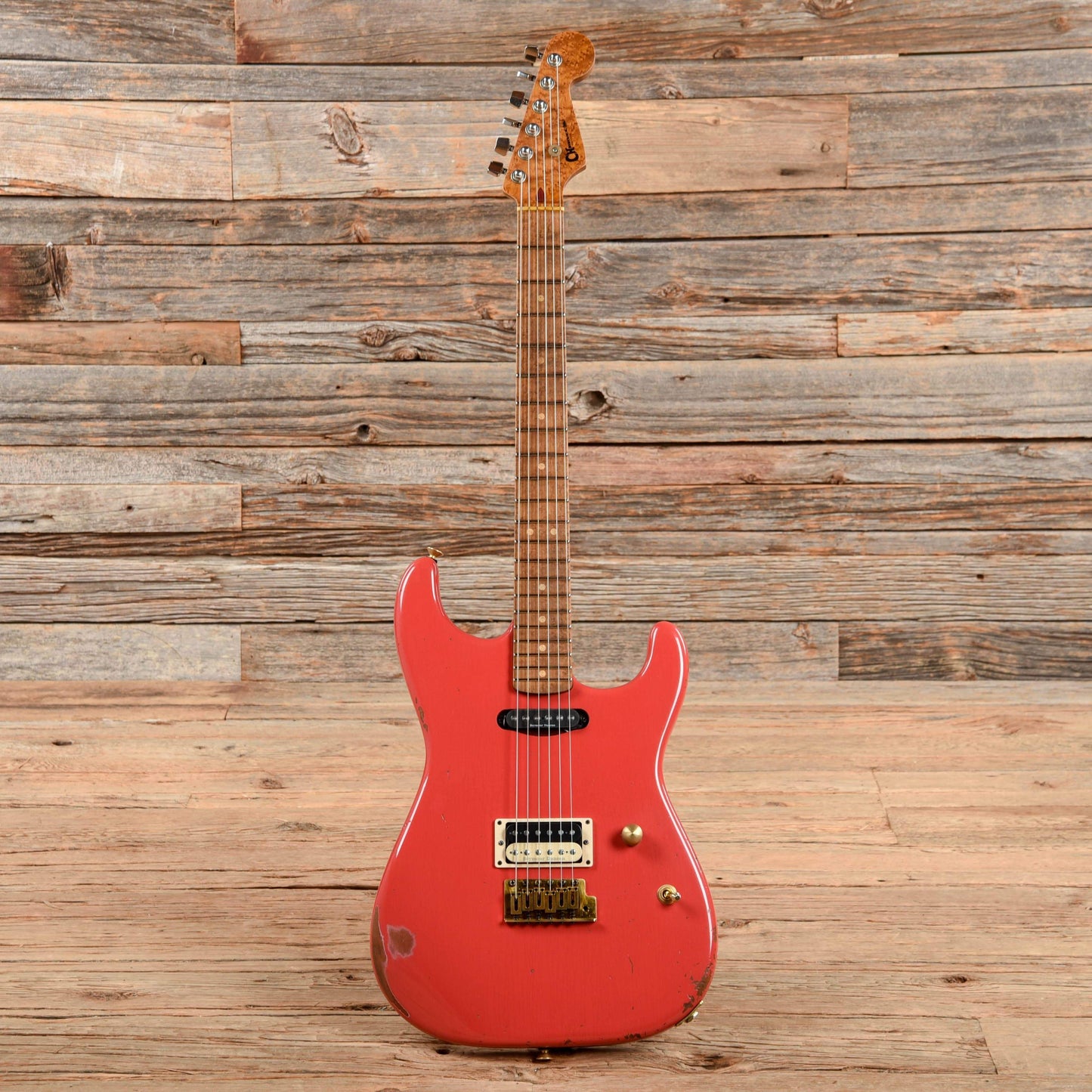 Charvel Custom Shop Aged Nitro San Dimas Fiesta Red 2020 Electric Guitars / Solid Body