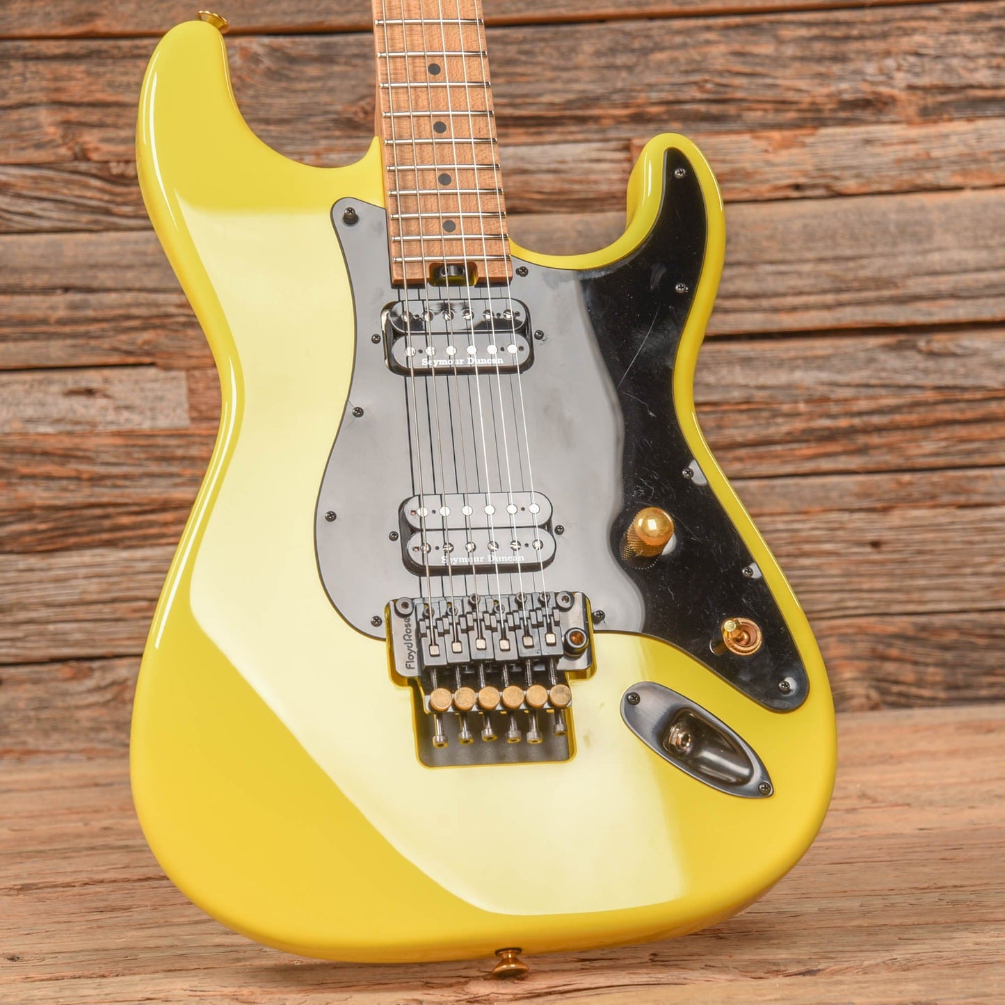 Charvel Custom Shop So-Cal Graffiti Yellow 2021 Electric Guitars / Solid Body