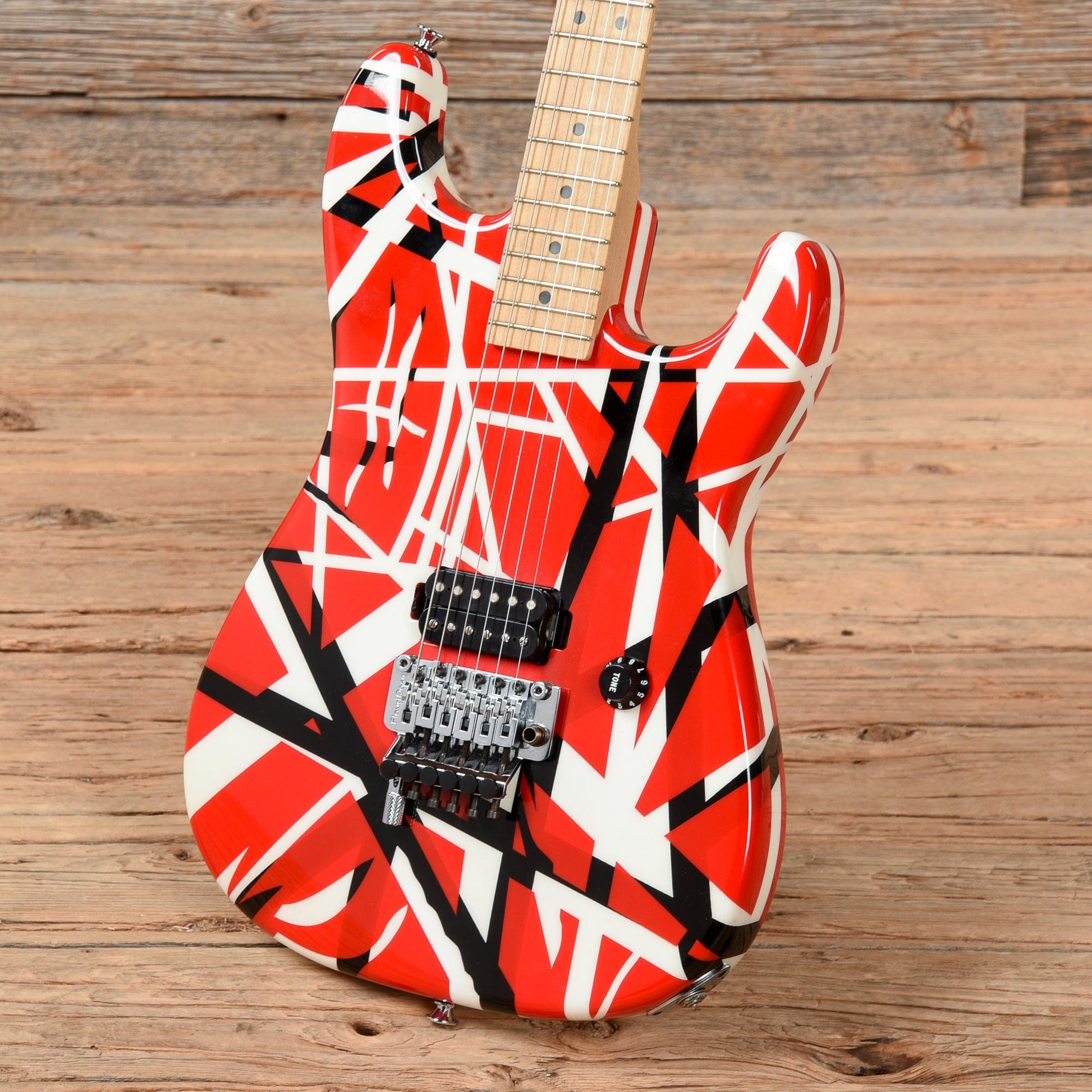 Charvel EVH Art Series Black/Red/White Electric Guitars / Solid Body