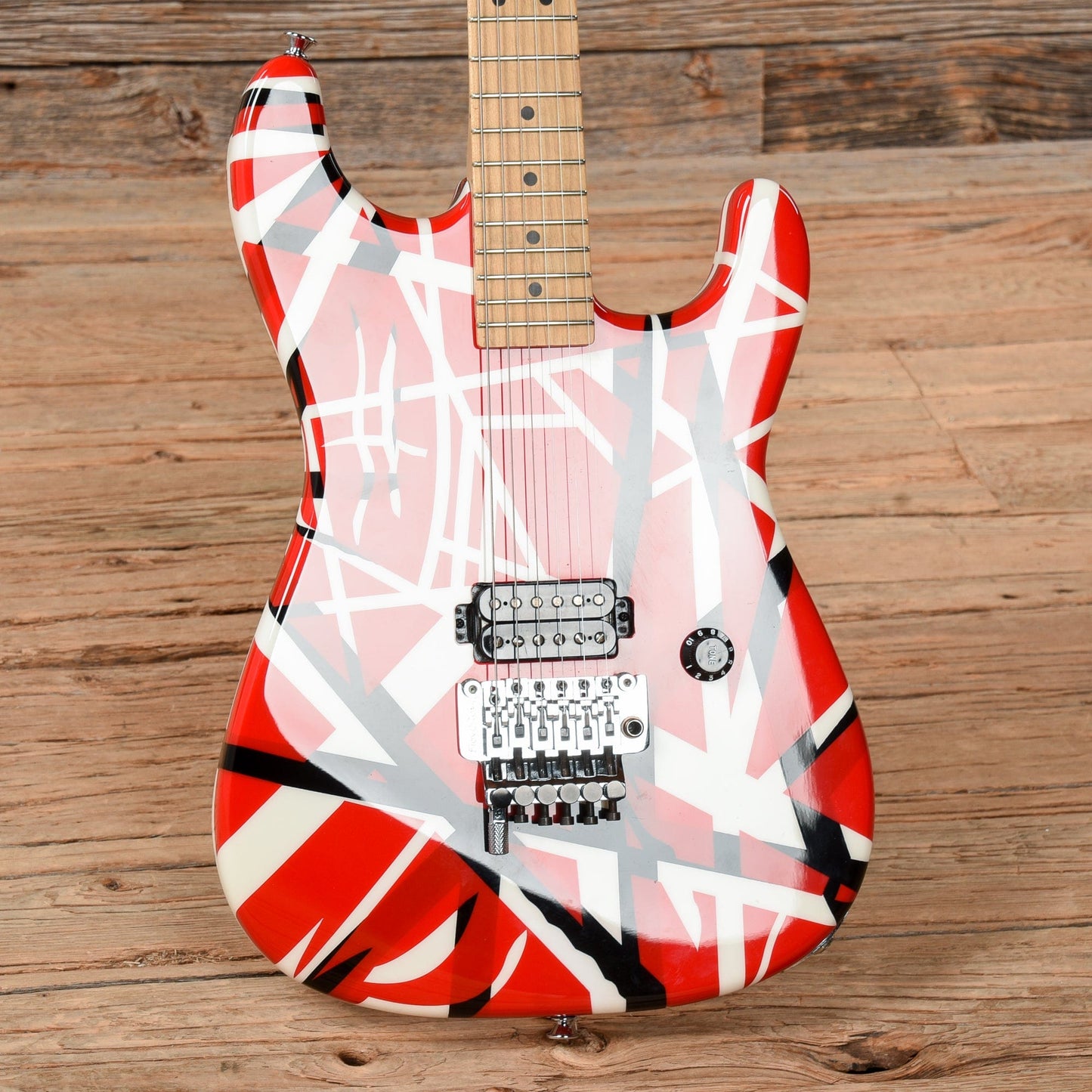 Charvel EVH Art Series Black/Red/White Electric Guitars / Solid Body