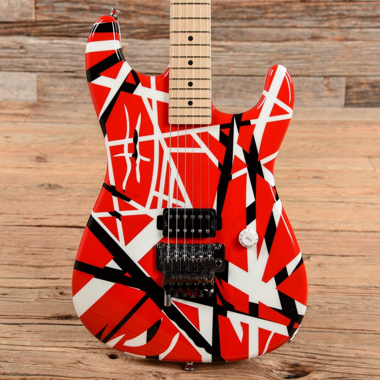 Charvel EVH Art Series Red / White / Black Electric Guitars / Solid Body