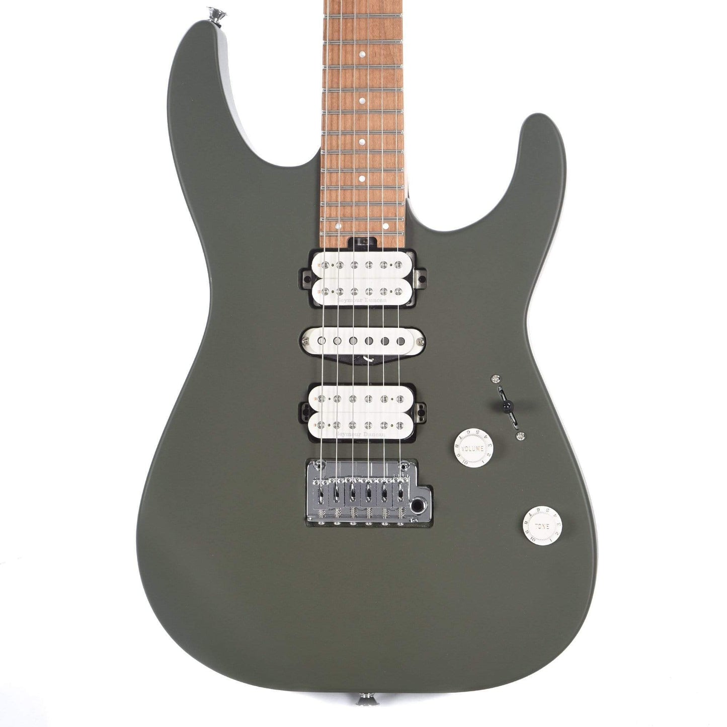 Charvel Pro-Mod DK24 HSH 2PT CM Matte Army Drab Electric Guitars / Solid Body