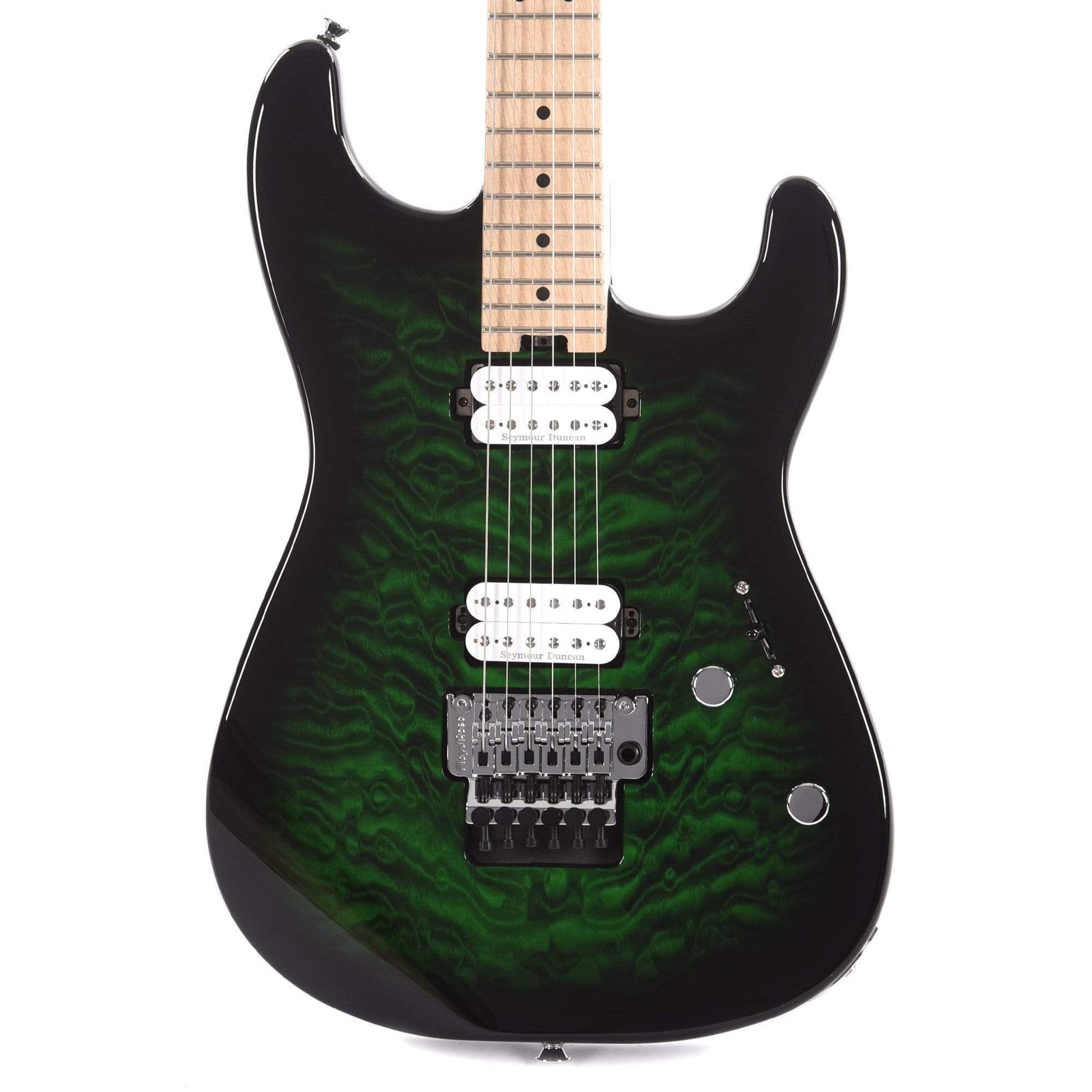 Charvel Pro-Mod San Dimas Style 1 HH FR Trans Green Burst Electric Guitars / Solid Body