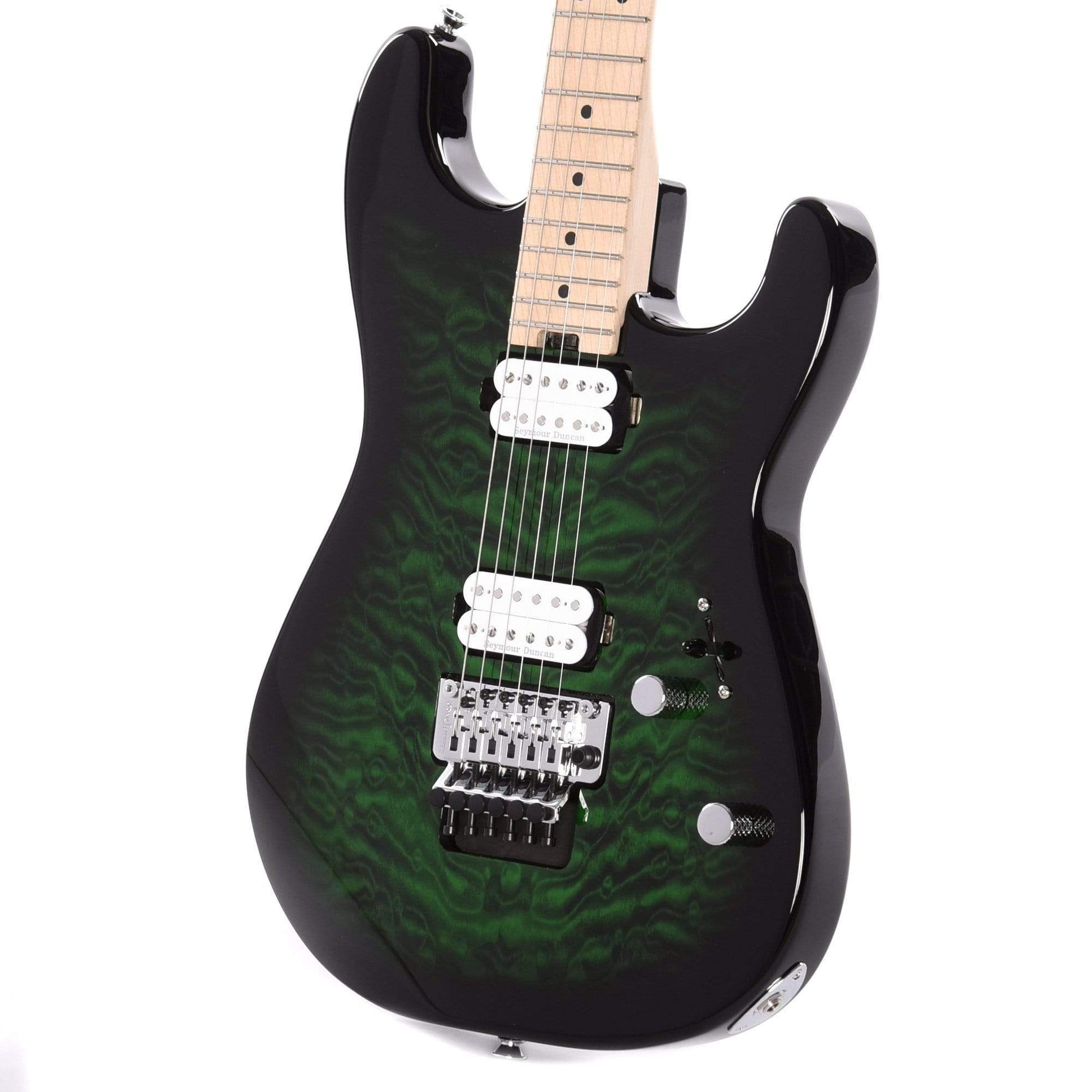 Charvel Pro-Mod San Dimas Style 1 HH FR Trans Green Burst Electric Guitars / Solid Body