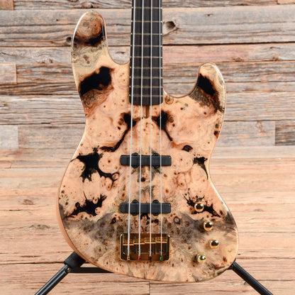 JB-1 Rustic Burl Natural Bass Guitars / Short Scale