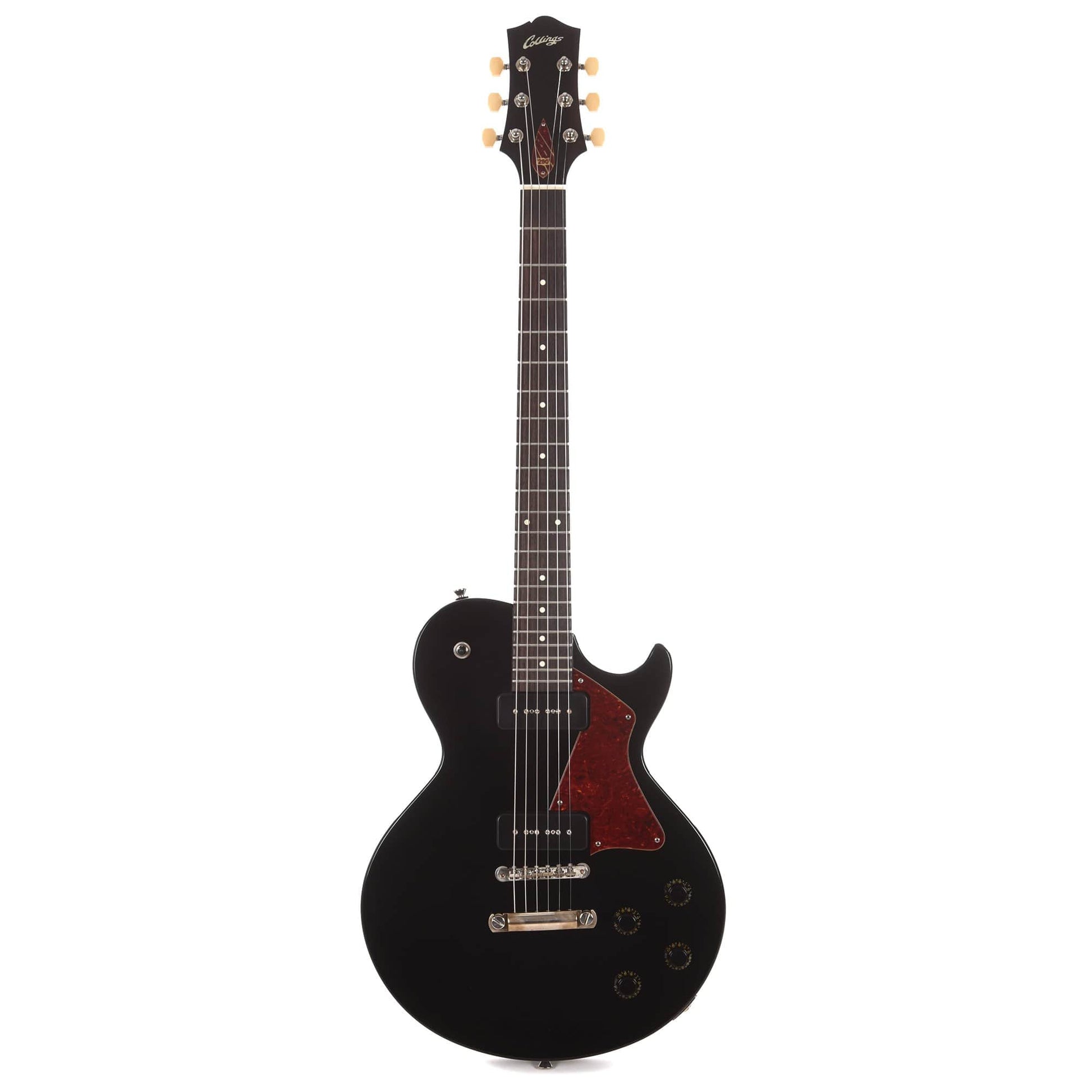 Collings 290 Aged Jet Black w/Tortoise Pickguard & Lollar P90s Electric Guitars / Solid Body