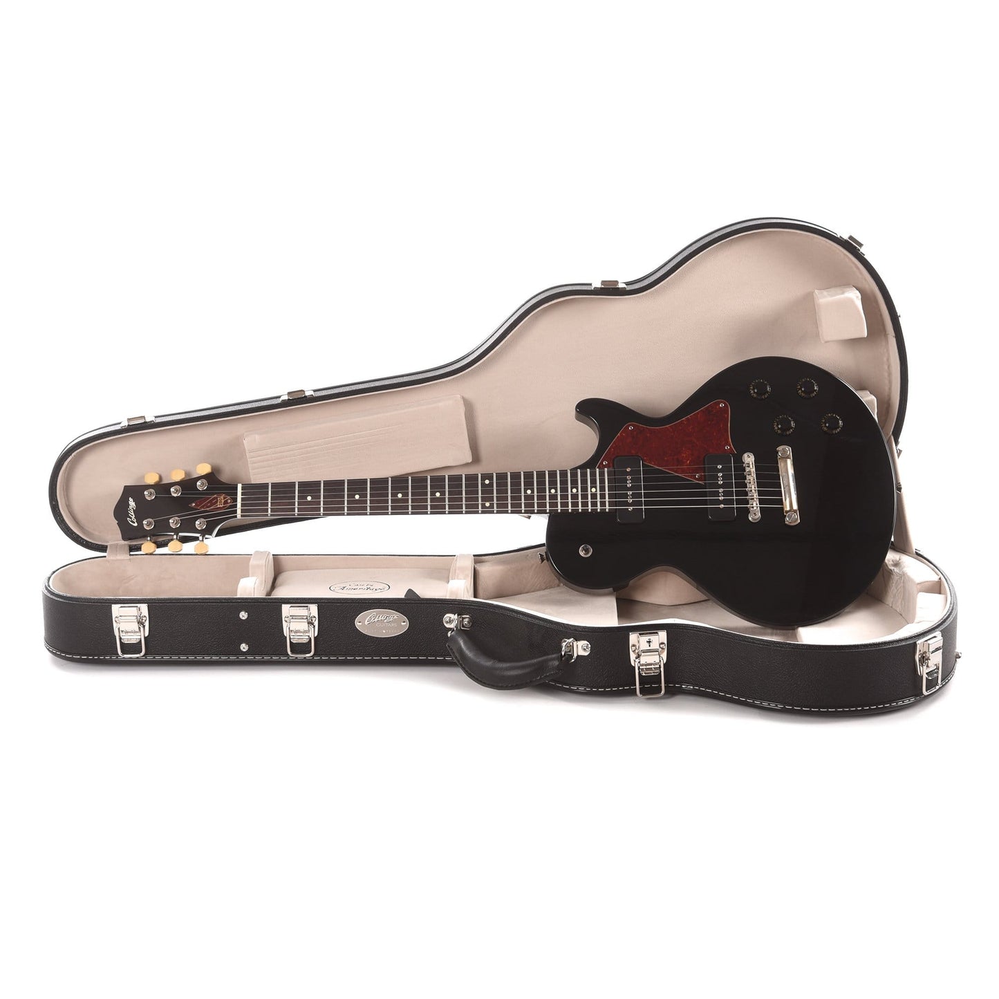 Collings 290 Aged Jet Black w/Tortoise Pickguard & Lollar P90s Electric Guitars / Solid Body