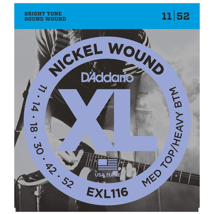 D'Addario EXL116 Electric Medium/Heavy 11-52 (3 Pack Bundle) Accessories / Strings / Guitar Strings