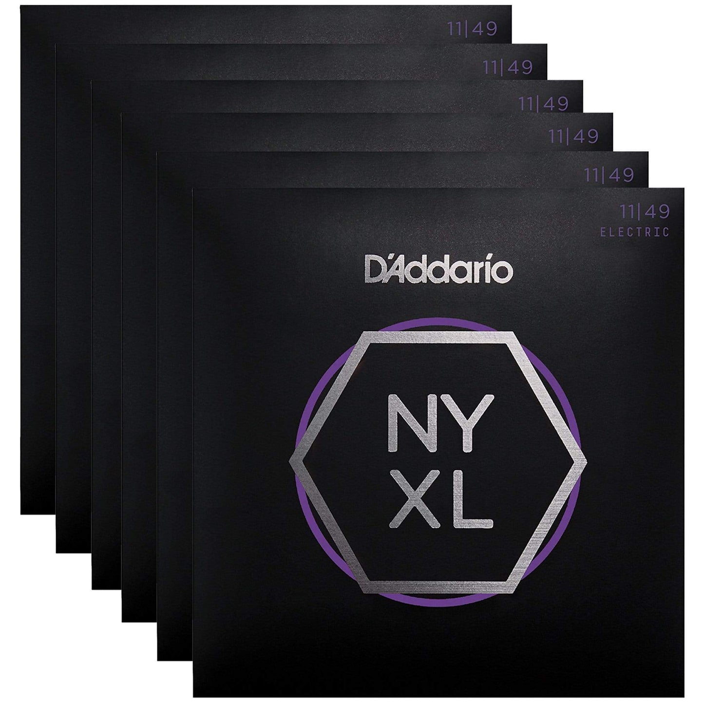 D'Addario NYXL Electric Guitar Strings Medium 11-49 (6 Pack Bundle) Accessories / Strings / Guitar Strings