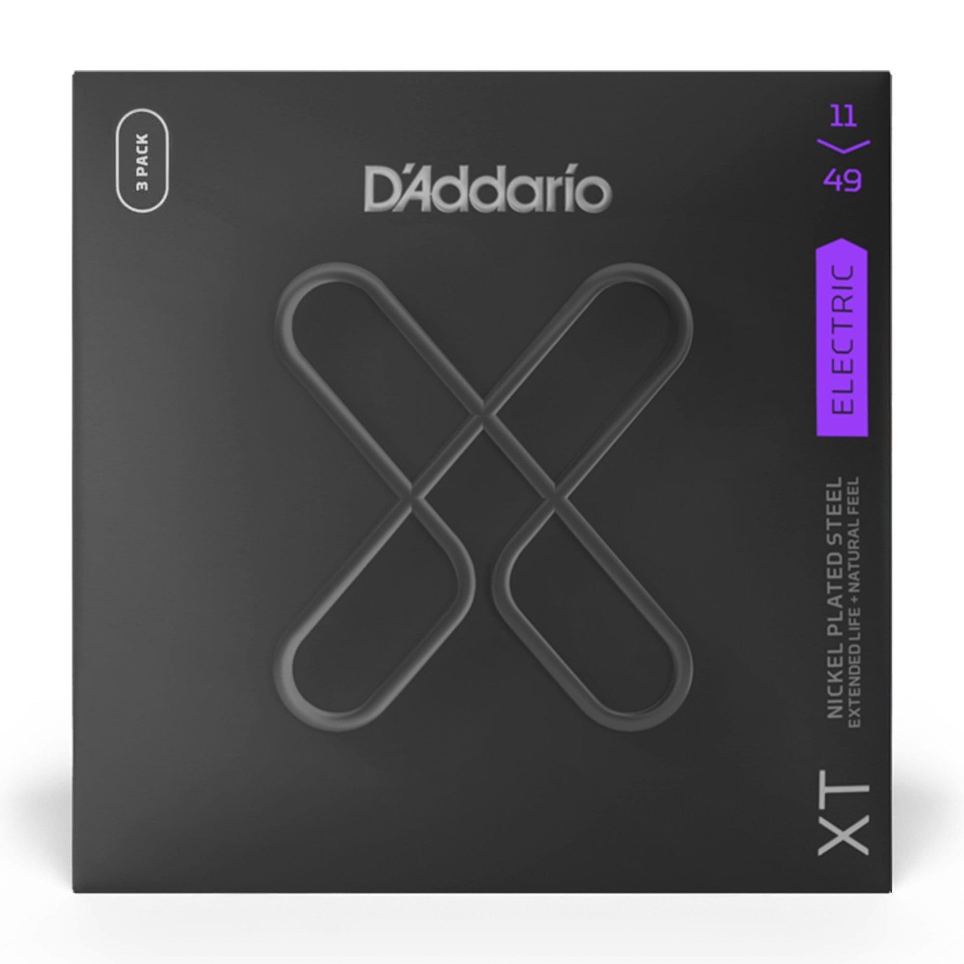 D'Addario XT Nickel Plated Steel Electric Guitar Strings Medium 11-49 3-Pack Accessories / Strings / Guitar Strings