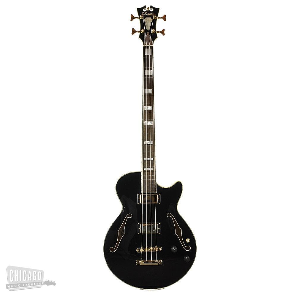 D'Angelico EX-Bass Black Bass Guitars / 4-String