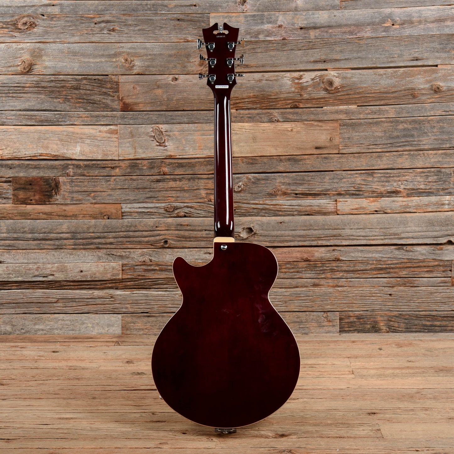 D'Angelico D'Angelico Premier SS Semi-Hollow Single Cutaway Trans Wine Electric Guitars / Semi-Hollow