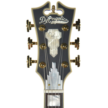 D'Angelico Deluxe SS Semi Hollow Single Cutaway Stop Bar Tailpiece Matte Emerald Electric Guitars / Semi-Hollow