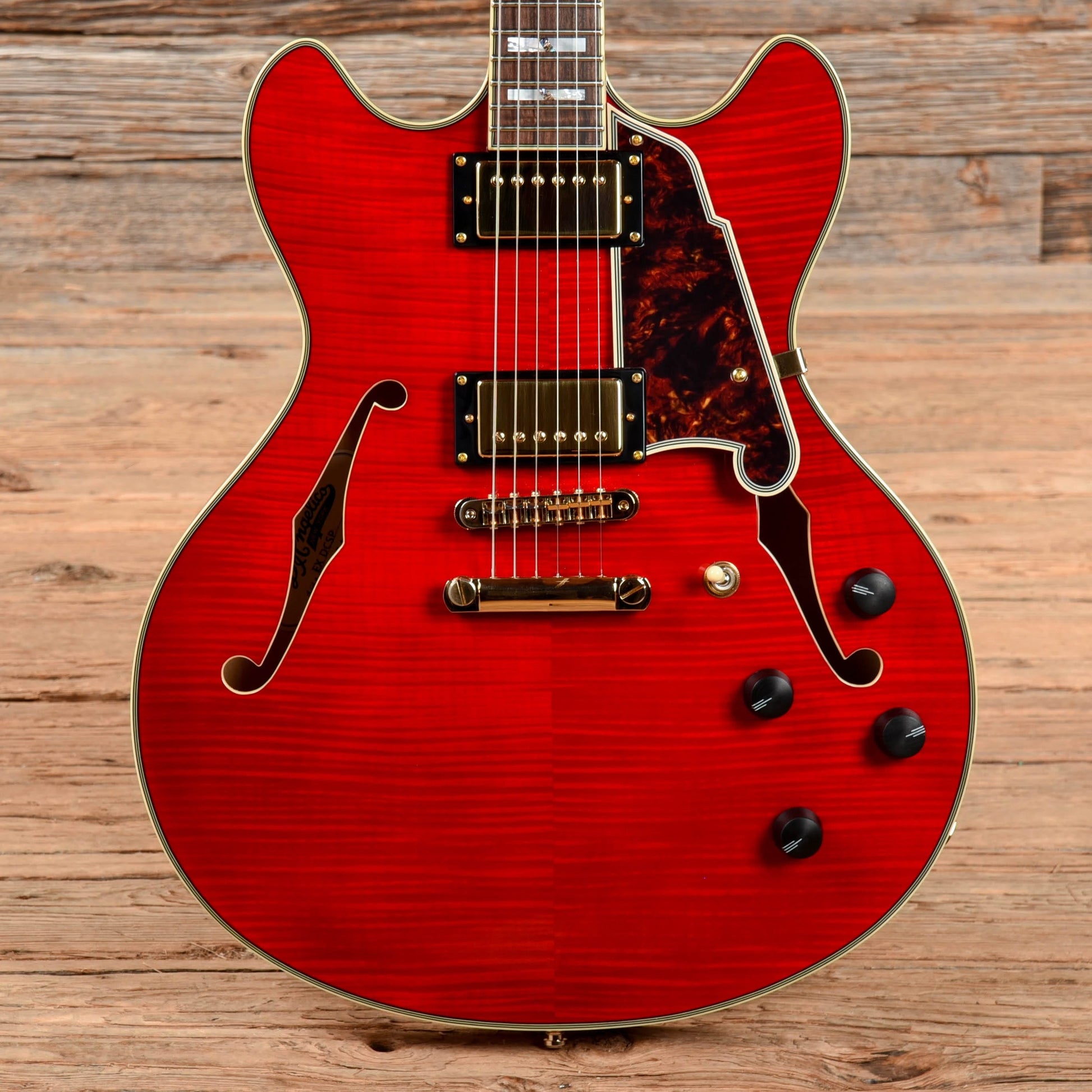 D'Angelico Excel EX-DC Semi-Hollow with Stop-Bar Tailpiece Cherry 2018 Electric Guitars / Semi-Hollow