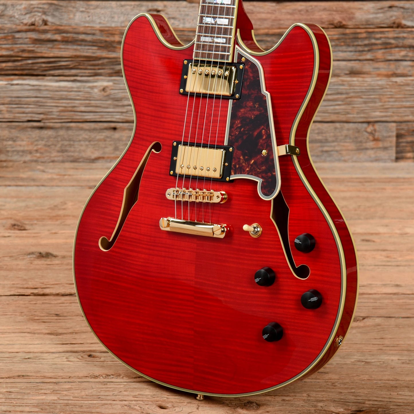 D'Angelico Excel EX-DC Semi-Hollow with Stop-Bar Tailpiece Cherry 2018 Electric Guitars / Semi-Hollow