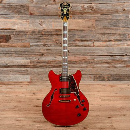 D'Angelico Excel EX-DC Semi-Hollow with Stop-Bar Tailpiece Cherry 2018 Electric Guitars / Semi-Hollow